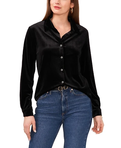 Vince Camuto Women's Button-Down Collar Top