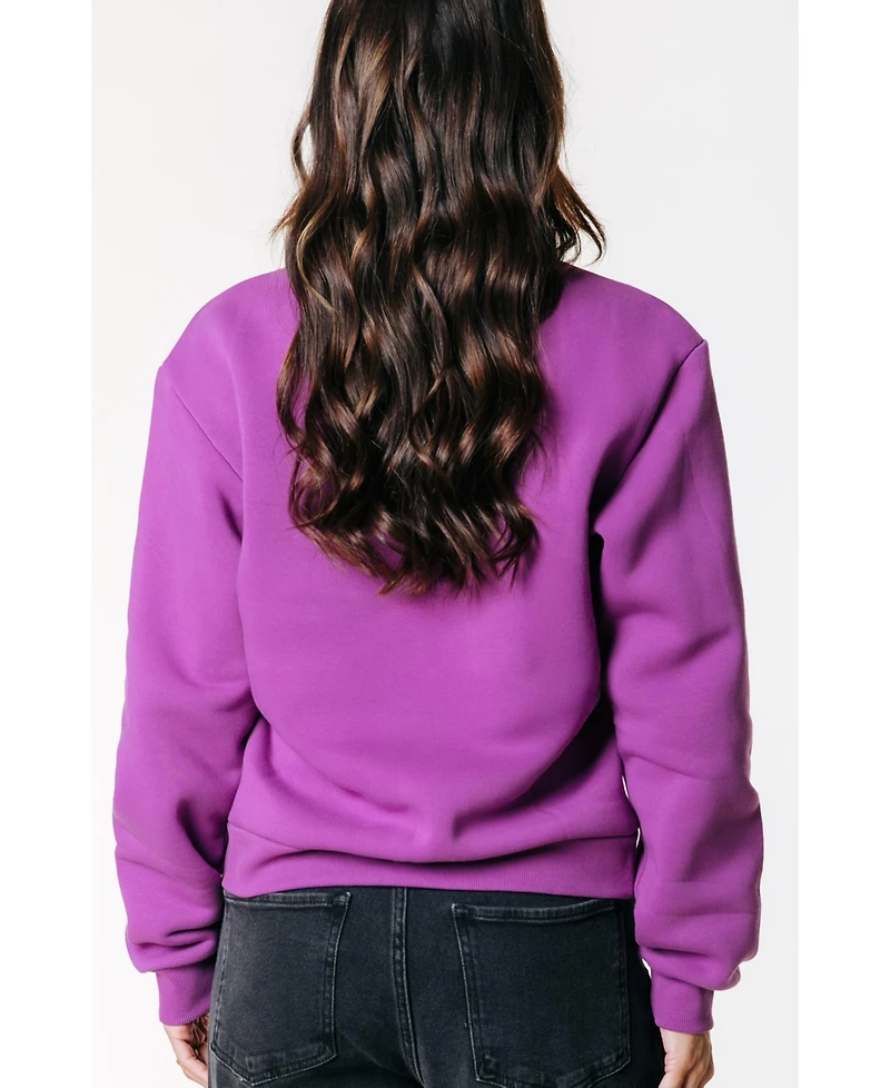 Colourful Rebel Women's Logo Wave Puff Relaxed Sweat