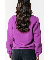 Colourful Rebel Women's Logo Wave Puff Relaxed Sweat