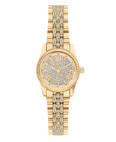 Michael Kors Women's Lexington Three-Hand Gold-Tone Stainless Steel Watch, 26mm