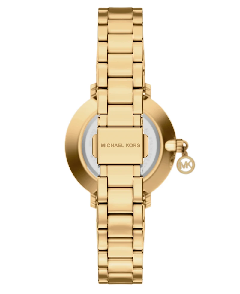 Michael Kors Women's Pyper Two-Hand Gold-Tone Stainless Steel Watch, 32mm