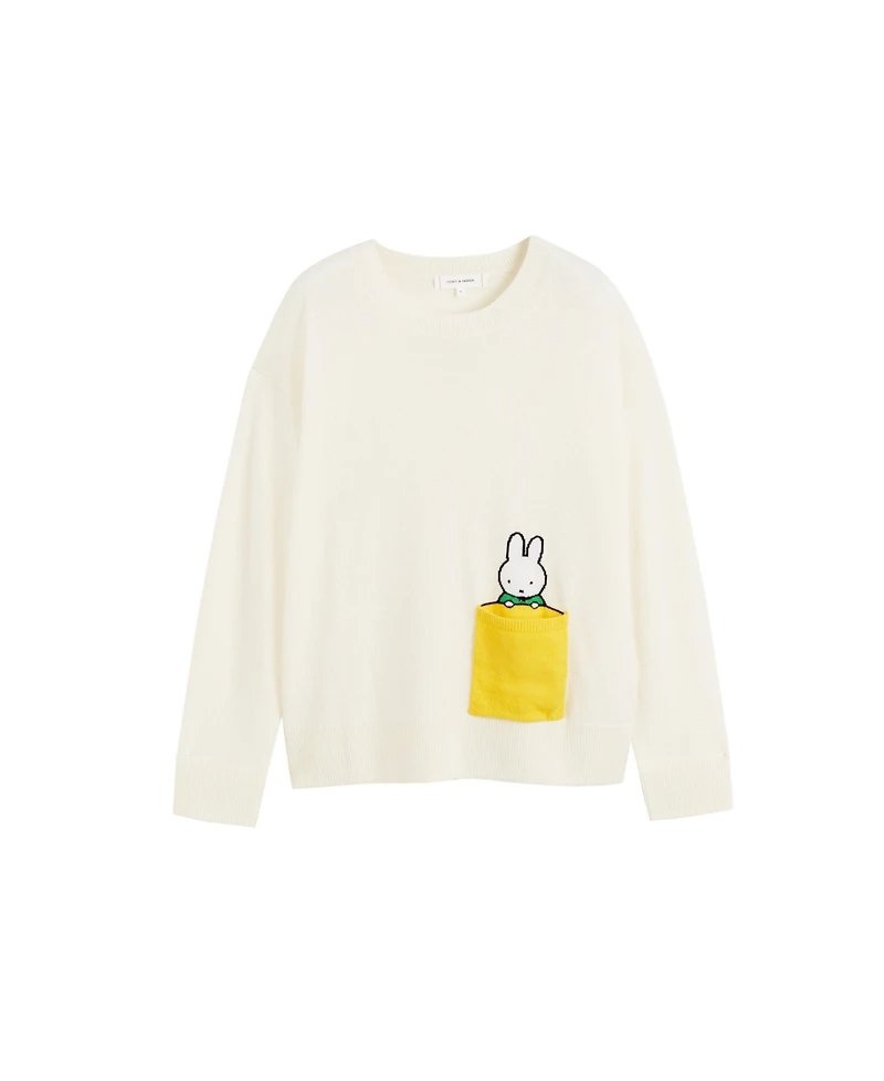 Chinti & Parker Women's Miffy Peek-Pocket Sweater