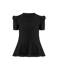 Ivonne Women's Short Sleeve Peplum Blouse