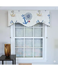 Rlf Home Ralph Lauren Navigator Cornice Rod Pocket Lined Window Valance