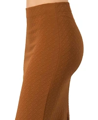 Ivonne Women's Midi Skirt with Back Slit