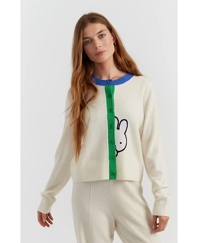 Chinti & Parker Women's Miffy Peek-Placket Wool-Cashmere Sweater