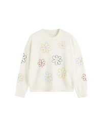 Chinti & Parker Women's Wool-Cashmere Garden Floral Sweater