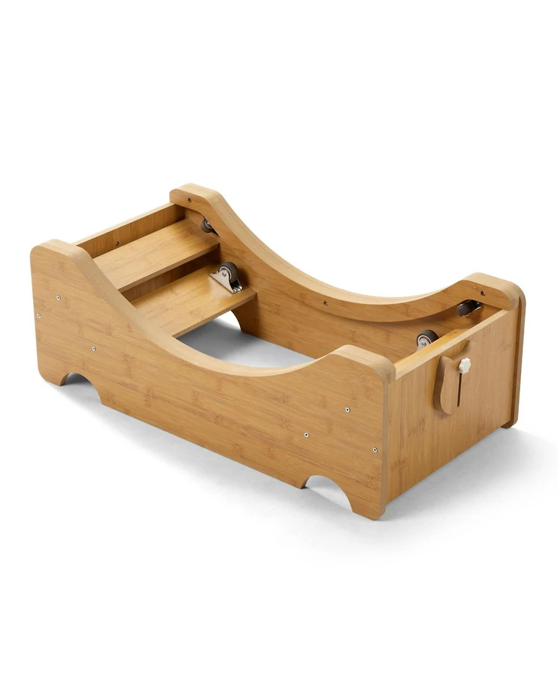Aostirmotor 38 in Wooden Cat Running Wheel with Runway in Natural