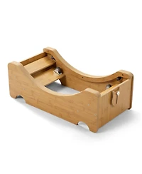 Aostirmotor 38 in Wooden Cat Running Wheel with Runway in Natural
