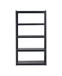 Mecale 5-Tier Garage Storage Shelves, 18"D x 40"W x 72"H, 2000 lb Capacity, Adjustable Metal Utility Shelving Rack, Black