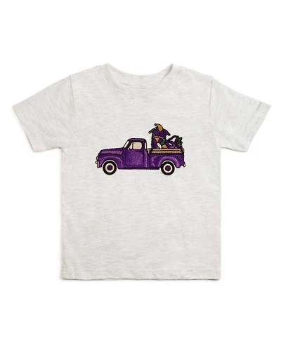 Sweet Wink Little Boys Mardi Gras Truck Patch Short Sleeve T-Shirt