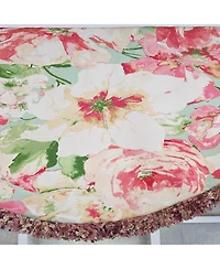 Rlf Home Angeline Cornice 100% Cotton Rod Pocket Lined Window Valance 50" x 17"