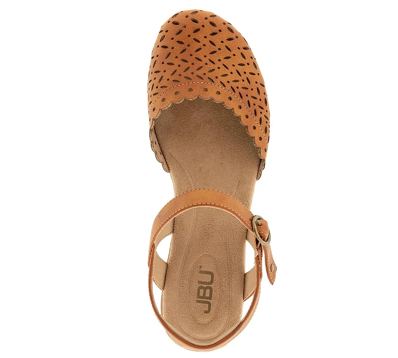 Jbu Women's Vinya Round Toe Wedge Sandals