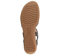Jbu Women's Vinya Round Toe Wedge Sandals