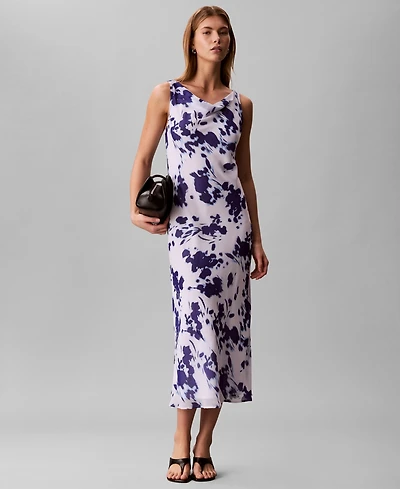 Calvin Klein Women's Printed Sleeveless Dress