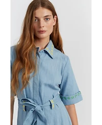 Chinti & Parker Women's Chambray Buttercup Shirt Dress