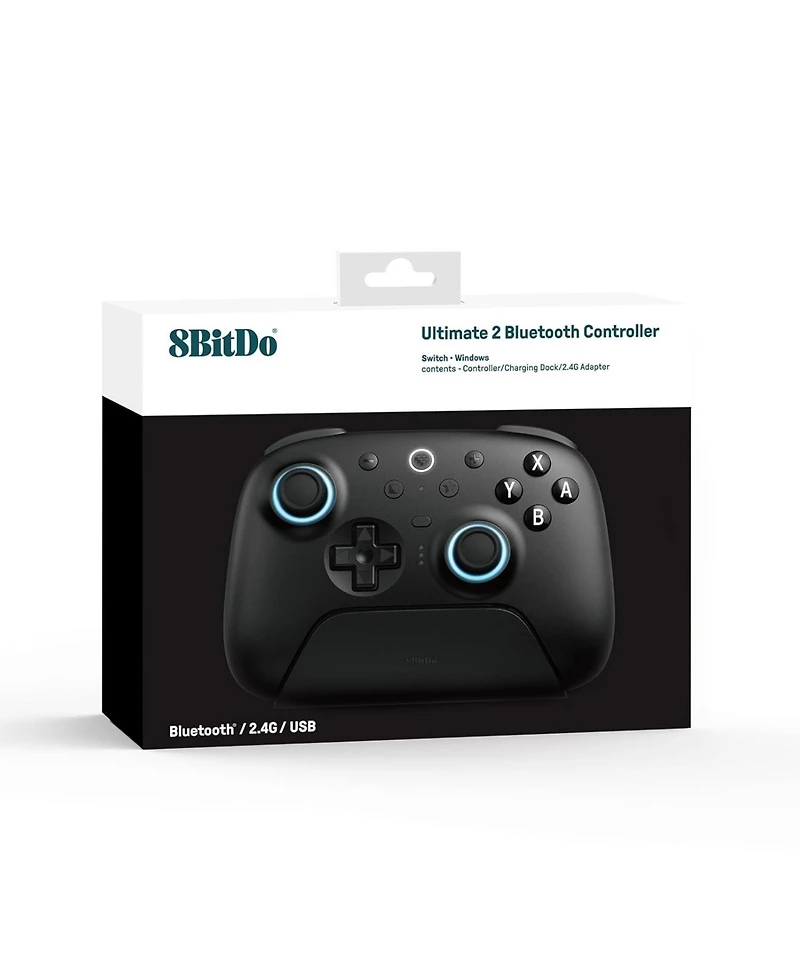 8BitDo Ultimate 2 Bluetooth Controller, Hall Effect Triggers with Charging Dock