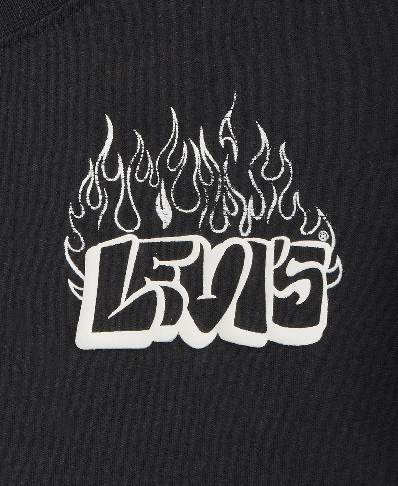 Levi's Boys' 8-20 On Fire Graphic Print T-Shirt