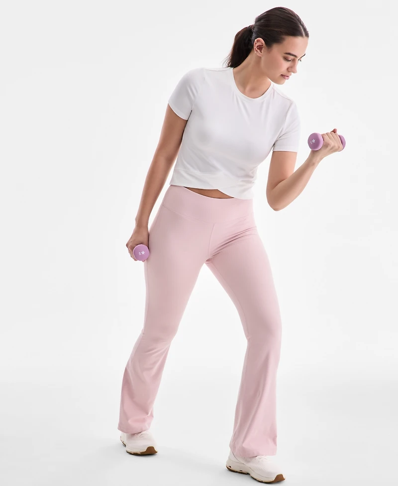 Id Ideology Women's Studio High Rise Flare Leggings, Created for Macy's