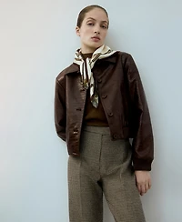 Mango Women's Houndstooth Wool-Blend Pants