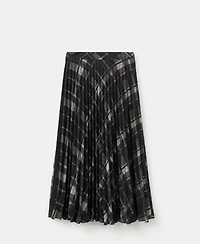 Mango Women's Checked Long Skirt