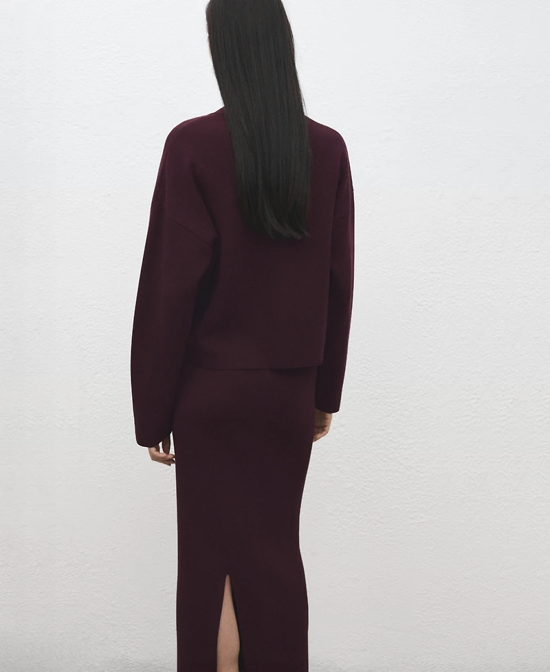 Mango Women's Round-Neck Knitted Sweater