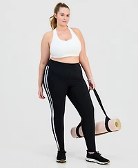 Id Ideology Plus Studio Side-Stripe Leggings, Macy's Exclusive