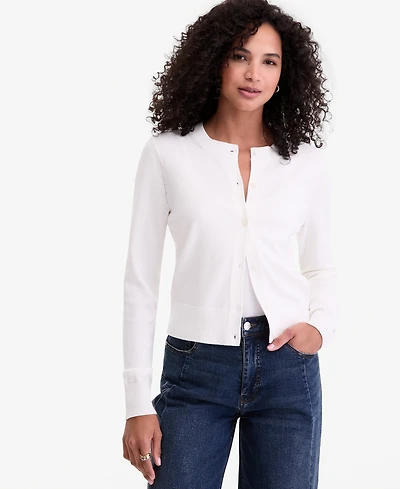 On 34th Women's Crewneck Long-Sleeve Cardigan, Exclusively at Macy's