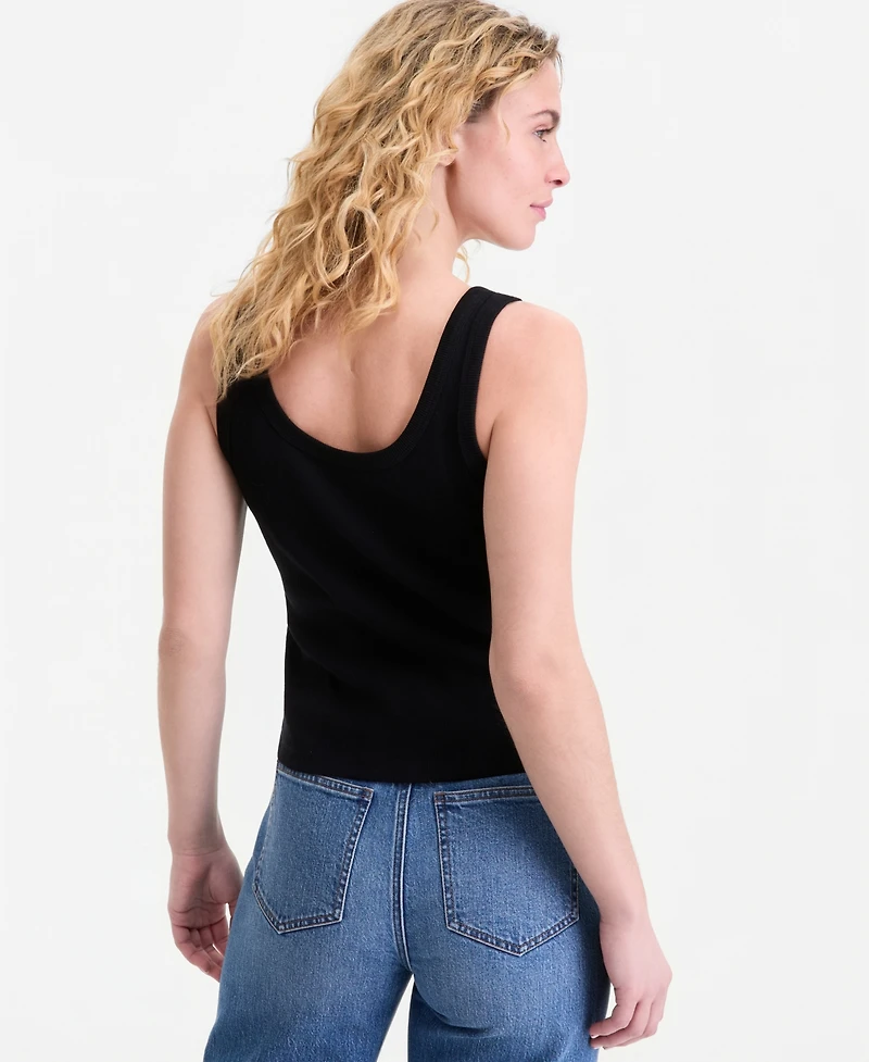 On 34th Women's Double Scoop-Neck Layering Tank Top, Macy's Exclusive