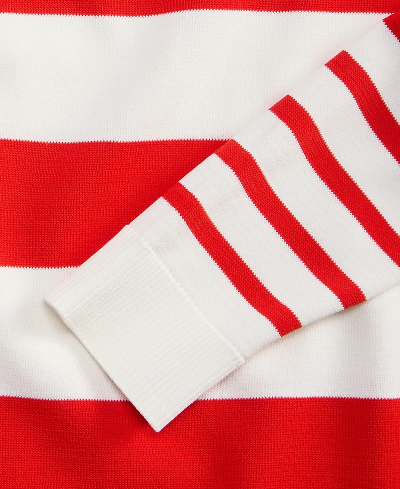 On 34th Women's Mixed-Stripe Crewneck Sweater, Macy's Exclusive