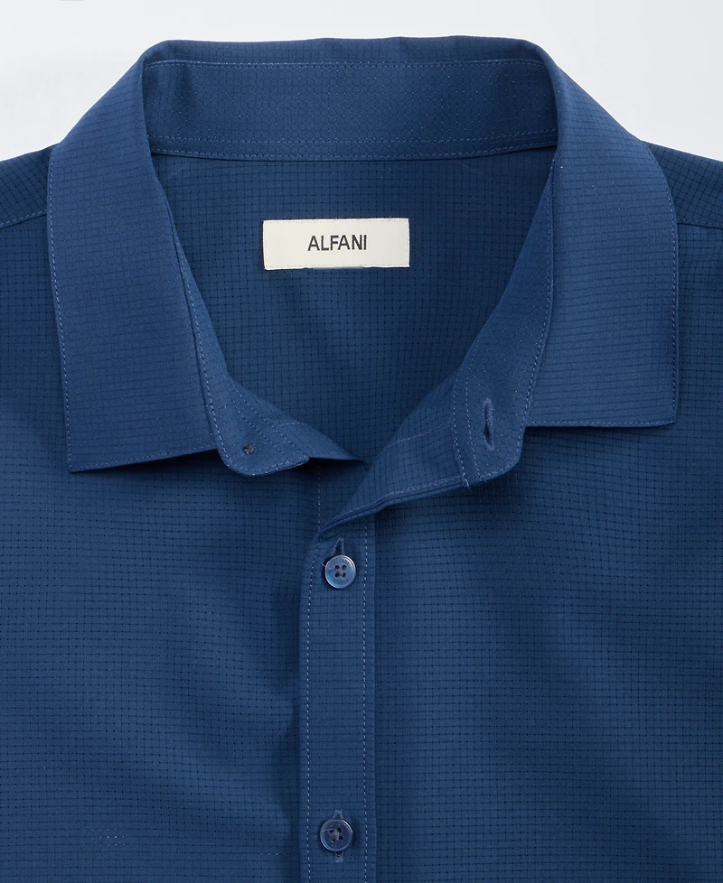 Alfani Men's Breathable Short-Sleeve Button-Down Shirt, Created for Macy's