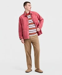 Sun Stone Mens Chore Jacket Striped T Shirt Relaxed Chino Pants Macys Exclusive