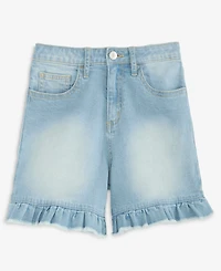 Epic Threads Girls' 5-20 Ruffle-Hem Denim Midi Shorts, Macy's Exclusive