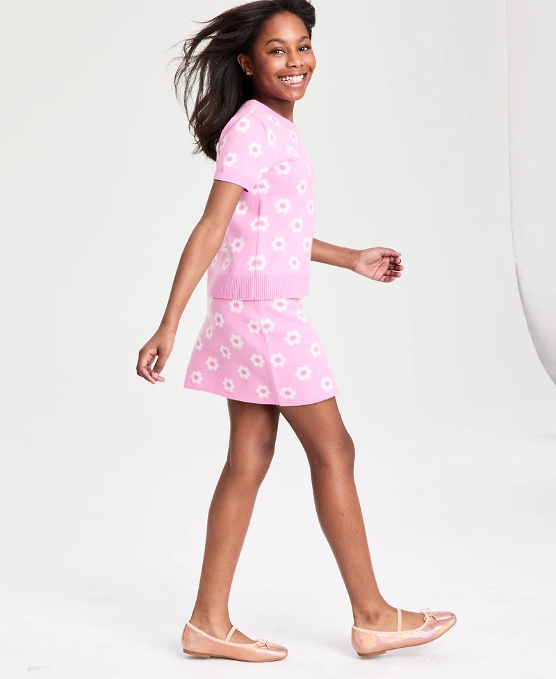 Epic Threads Girls' 5-20 Floral Crochet Top & Skirt, 2-Piece Set, Macy's Exclusive