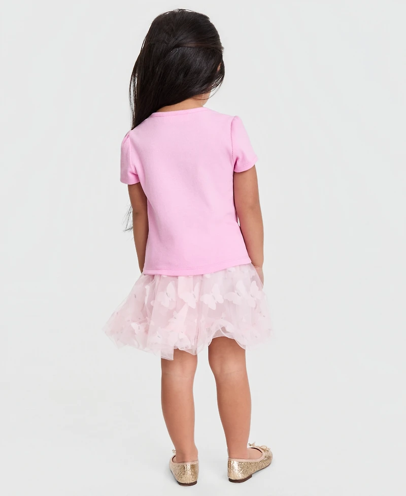 Epic Threads Girls' Toddler 2T-5T Ribbed Embroidered T-Shirt, Macy's Exclusive