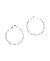 And Now This Braided Click Top Hoop Earring