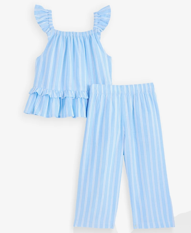 Epic Threads Girls' 12M-5T Striped Top & Pants, 2-Piece Set, Macy's Exclusive