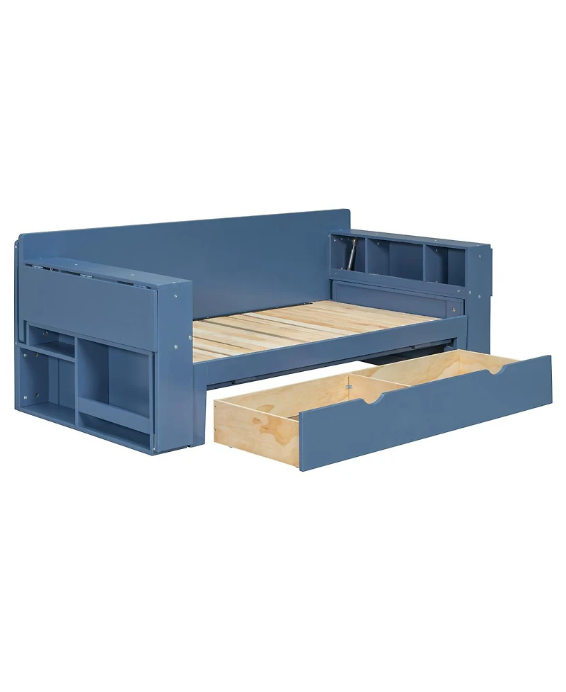 Streamdale Furniture Full Daybed with Removable Desk & Storage Drawers