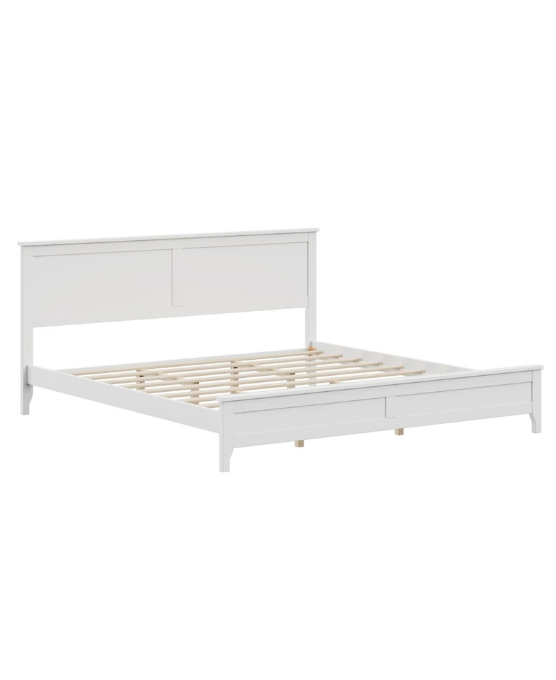 Streamdale Furniture Solid Wood King Platform Bed