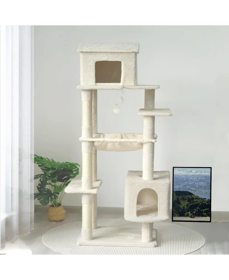 Zeus & Ruta 64" Cat Tree - Multi-Level + Hammock