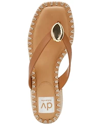 Dv Dolce Vita Women's Nuala Whipstitch Embellished Thong Slip-On Dress Sandals