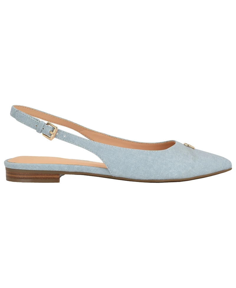 Tommy Hilfiger Women's Velina Pointed Toe Ballet Flats