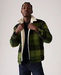 Levi's Men's Relaxed Fit Plaid Trucker Jacket