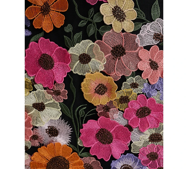 Eliza J Plus Embroidery Detail Short Cocktail Dress