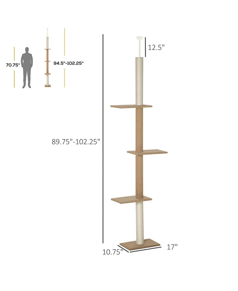 Zeus & Ruta Floor-to-Ceiling Cat Tree Activity Center