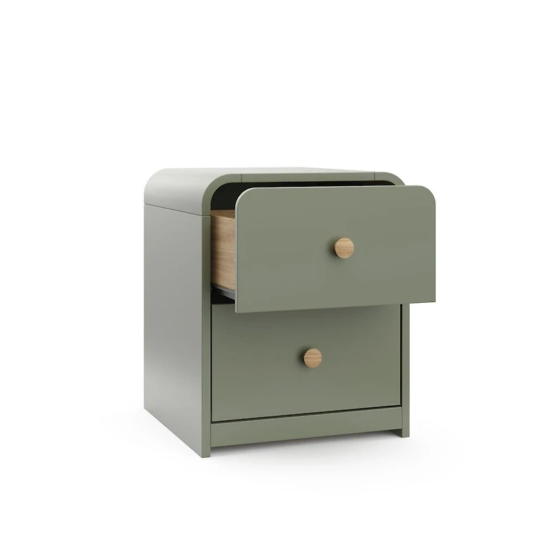 Storkcraft Next Santos 2-Drawer Nightstand