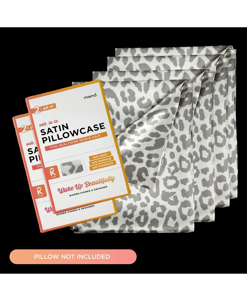 Mend Collection Set of 4 Satin Beauty Pillowcases