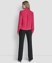 Dkny Women's Ruffled Long-Sleeve Shirt