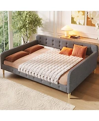 Streamdale Furniture Queen Upholstered Daybed with 4 Support Legs