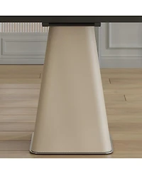 Streamdale Furniture Retractable Rock Slab Folding Dining Table